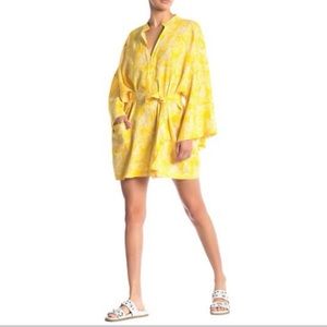 Free People intimate The Only Rober Romper Yellow Seashell Size Small NWT